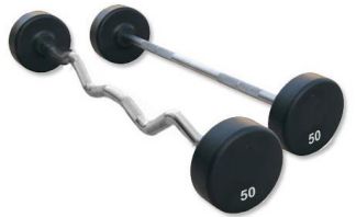 Rubber coated barbells - V Line series 034